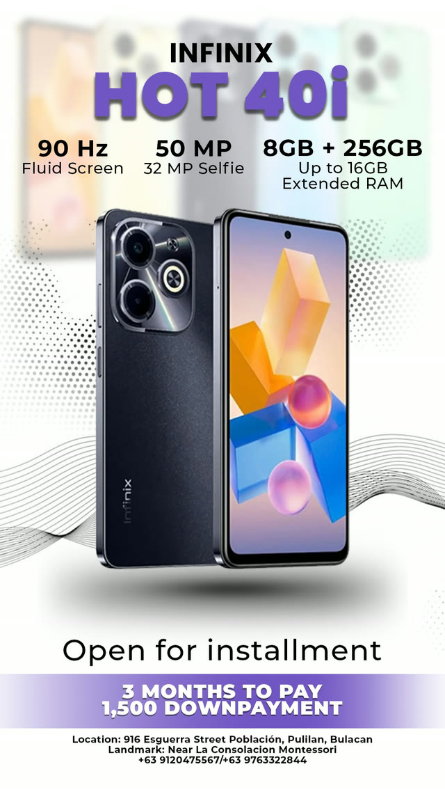 Social post: Infinix Hot 40i launch