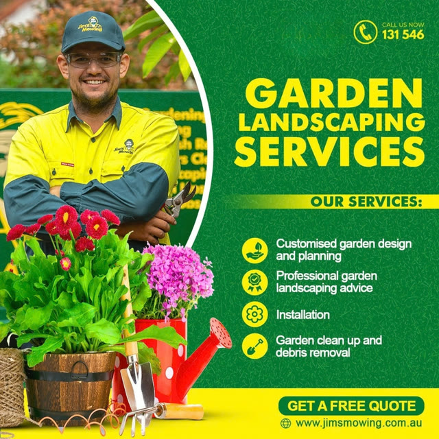 Social post: Garden landscaping services